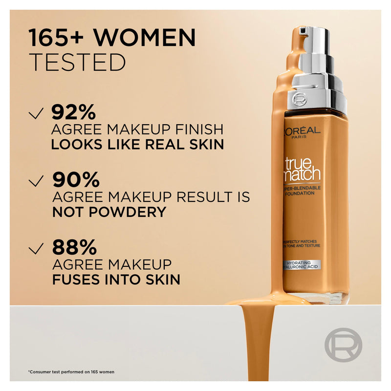 L'Oreal Paris True Match Foundation Nut Brown 30ml, UK version