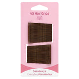 Sainsbury's hair grips brown x45, imported from the UK