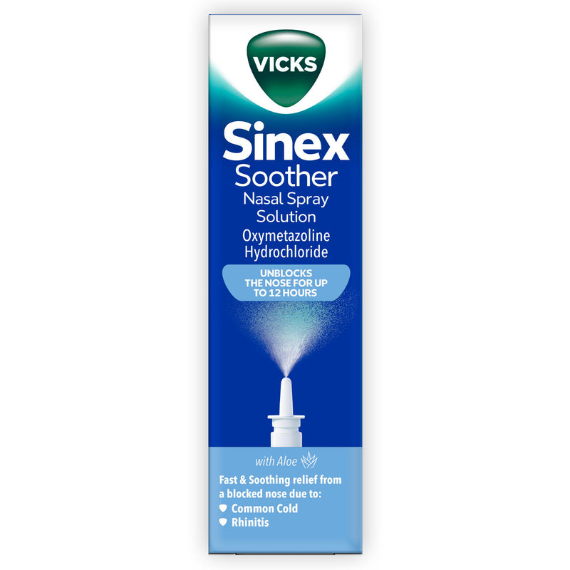 Vicks Sinex Soother decongestant nasal spray 15ml (British brand)