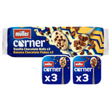 Müller Corner Vanilla Chocolate Balls & Banana Chocolate Flakes Yogurts 6x124g