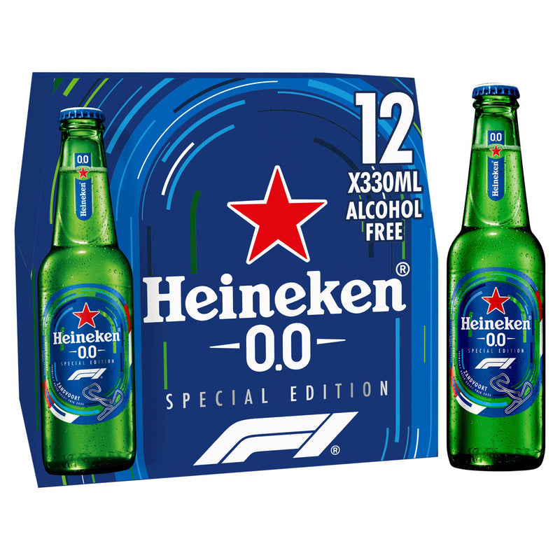 Heineken 0.0 Alcohol Free Lager Beer 12x330ml