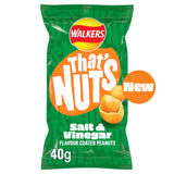 Walkers coated salt and vinegar peanuts 40g, imported from the UK