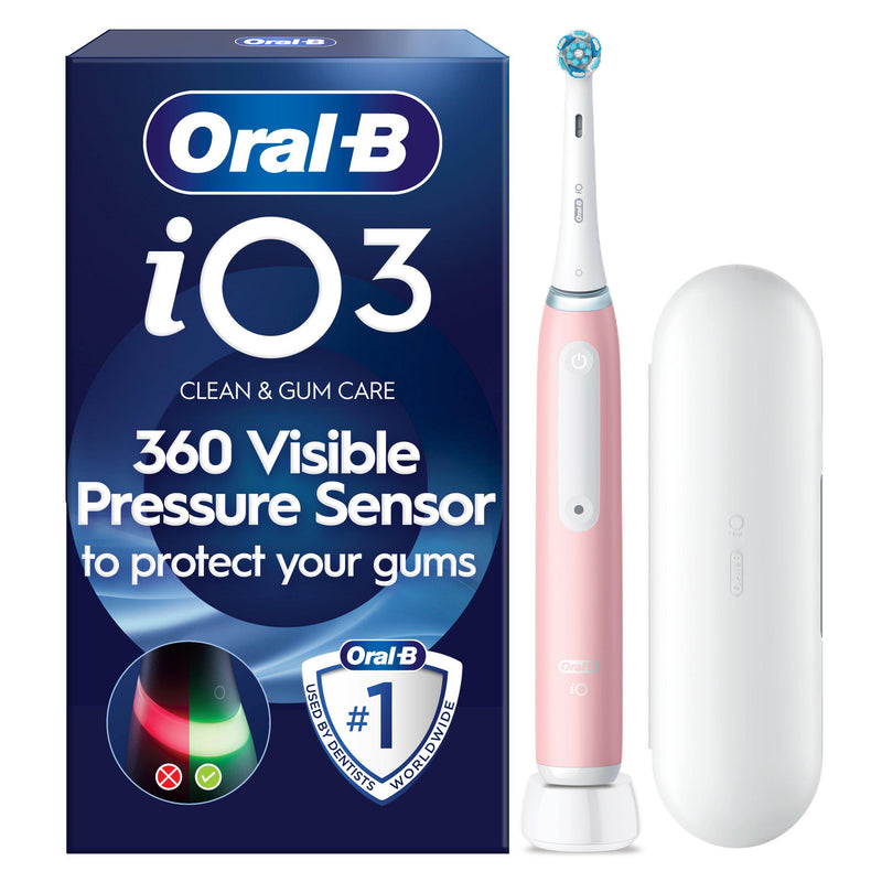 Pink Oral-B iO 3 electric toothbrush, UK version