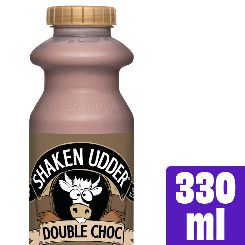 Shaken Udder Double Choc Milkshake 330ml