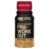 Sainsburys Optimum Nutrition Gold Standard Pre Workout Energy Shot Mixed Berry Flavour 60ml- Buy online at McGrocer