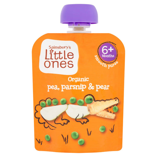 Sainsbury's Little Ones Organic Pea Parsnip & Pear from 6+ Months 70g GOODS Sainsburys   