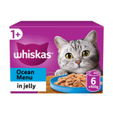 Sainsburys Whiskas Ocean Menu in Jelly Adult Wet Cat Food Tin 6 x 400g- Buy online at McGrocer