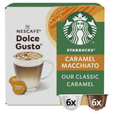 Sainsburys Starbucks by Nescafé Dolce Gusto Caramel Macchiato Coffee Pods, 6 Servings- Buy online at McGrocer