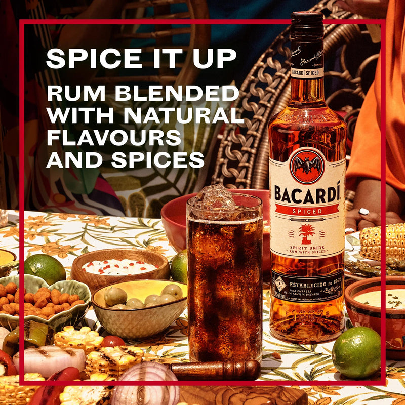 Bacardí spiced rum 1L - British product