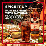 Bacardí spiced rum 1L - British product