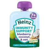 Sainsburys Heinz Blueberry, Coconut & Oat Immunity Support Baby Fruit Pouch 7+ Months 85g- Buy online at McGrocer