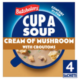 Batchelors Cup a Soup Cream of Mushroom 99g, imported from the UK