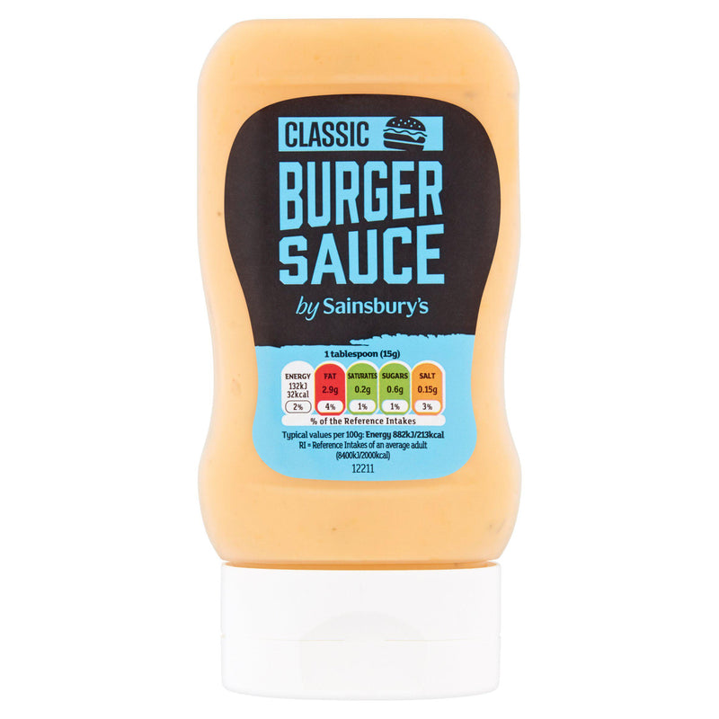 Sainsbury's burger sauce 300g bottle - British product