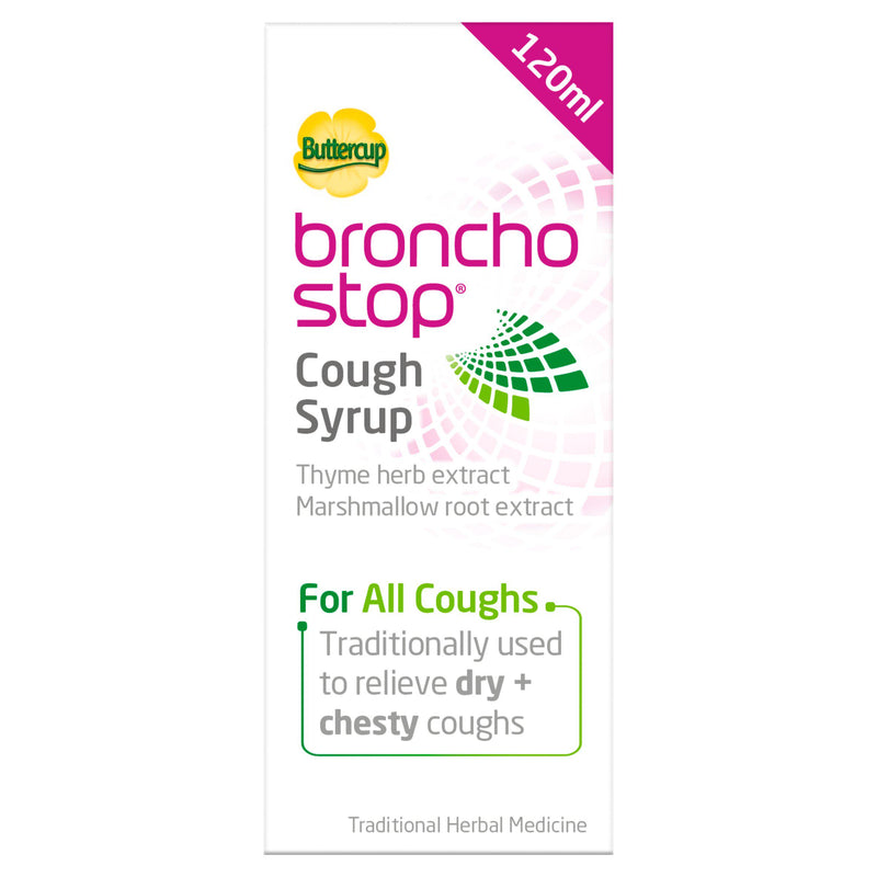 Bronchostop cough syrup 120ml, imported from the UK
