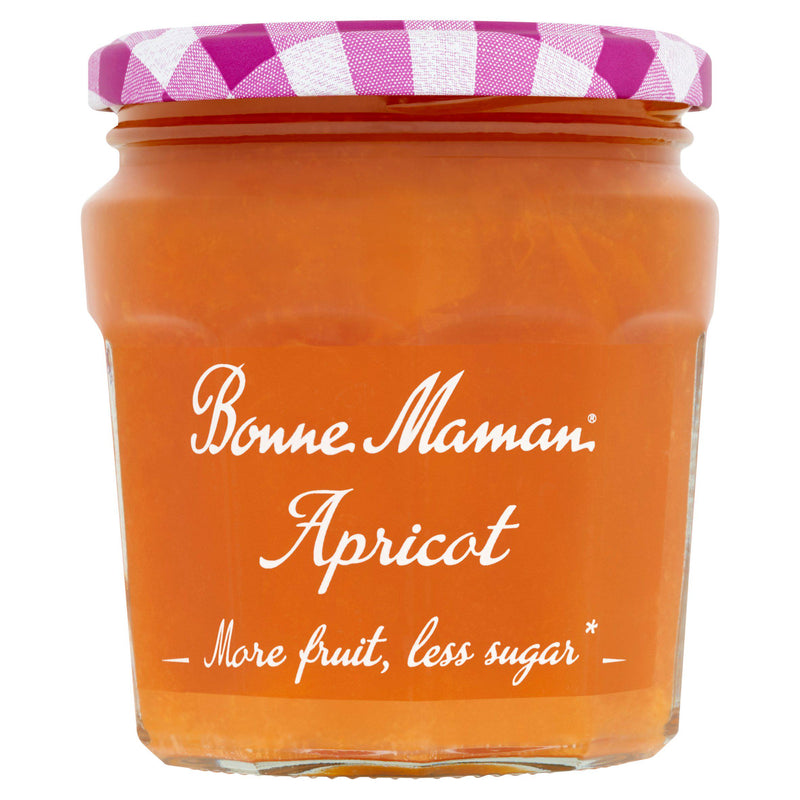 Bonne Maman apricot jam reduced sugar 335g - British product
