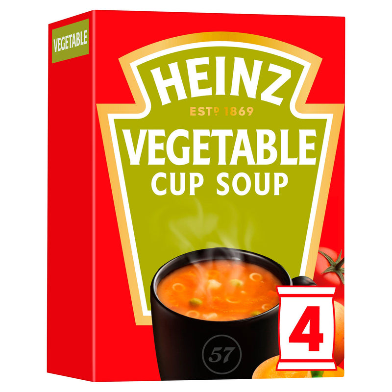 Heinz Vegetable Cup Soup 4-pack - British product
