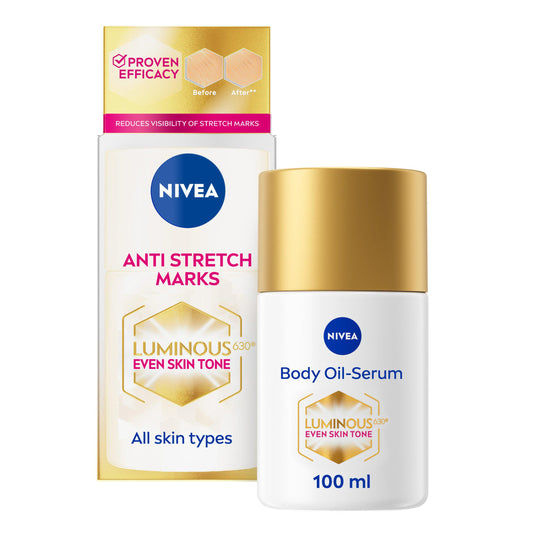 Nivea Luminous630 Anti Stretch Mark Body Oil Serum 100ml GOODS Sainsburys   