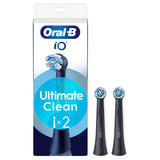 Oral-B iO Black Toothbrush Heads 2 Pack, imported from the UK
