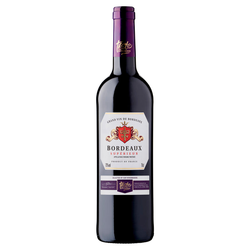 Sainsbury's Bordeaux Supérieur Merlot red wine 75cl, imported from the UK