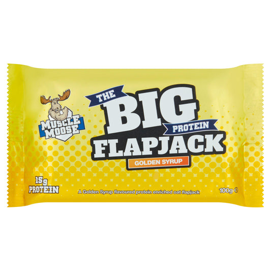 Muscle Moose Big Protein Flapjack Golden Syrup 100g GOODS Sainsburys   