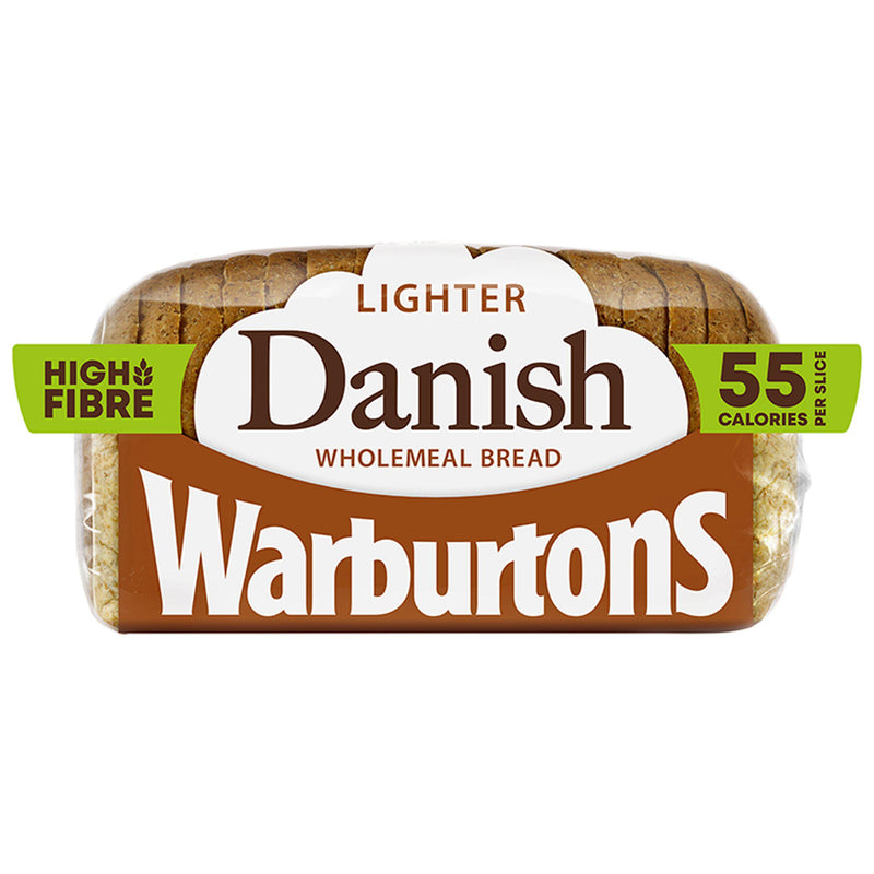 Warburtons Danish Lighter Wholemeal Bread 400g (British brand)