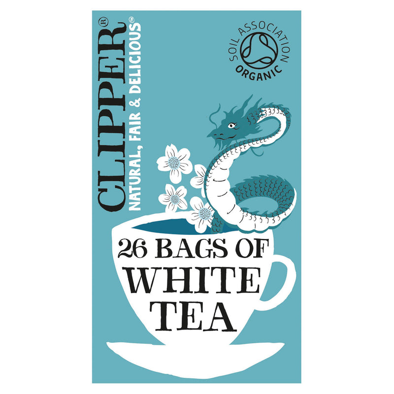 Clipper organic white tea 26 tea bags, UK version