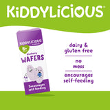 Kiddylicious blueberry mini wafers baby snack 4x4g, imported from the UK