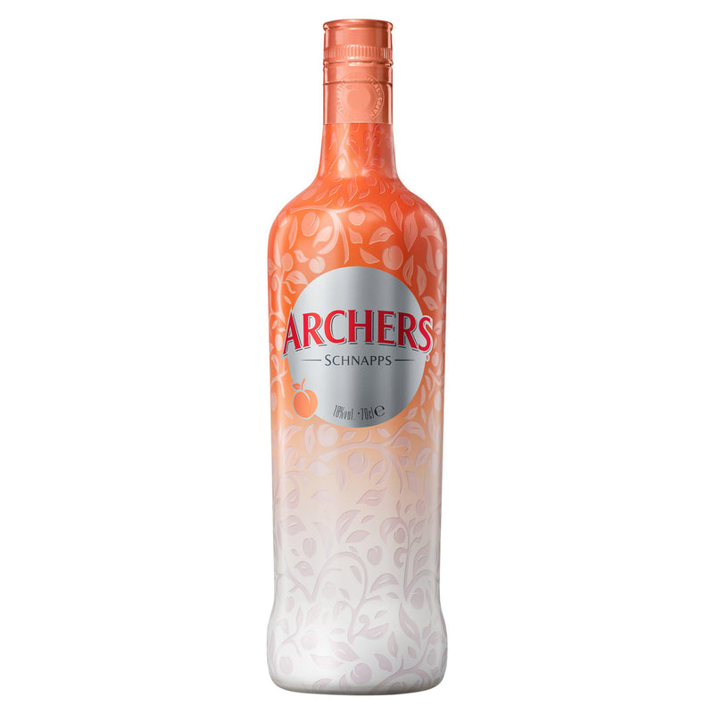 Archers peach schnapps liqueur 70cl, imported from the UK