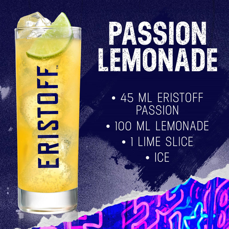 Eristoff passion fruit vodka 70cl - British product