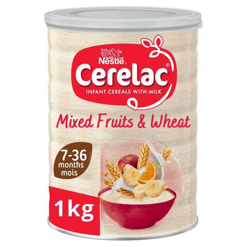 Cerelac baby cereal mixed fruits and wheat 1kg, UK version