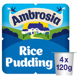 Ambrosia rice pudding snack pots multipack 4 x 120g - British product