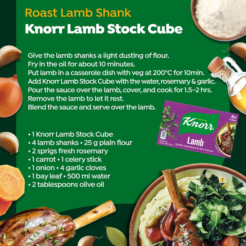 Knorr lamb stock cubes multipack 8x10g - British product