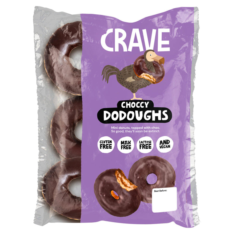 Crave Choccy Dodoughs chocolate donuts 215g - British product