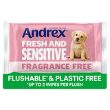 Sainsburys Andrex Fresh & Sensitive Flushable Moist Toilet Tissue Wipes Single Pack x30- Buy online at McGrocer