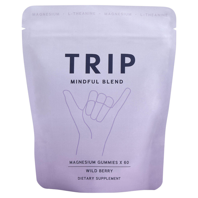 Trip wild berry magnesium gummies 60 count, UK version