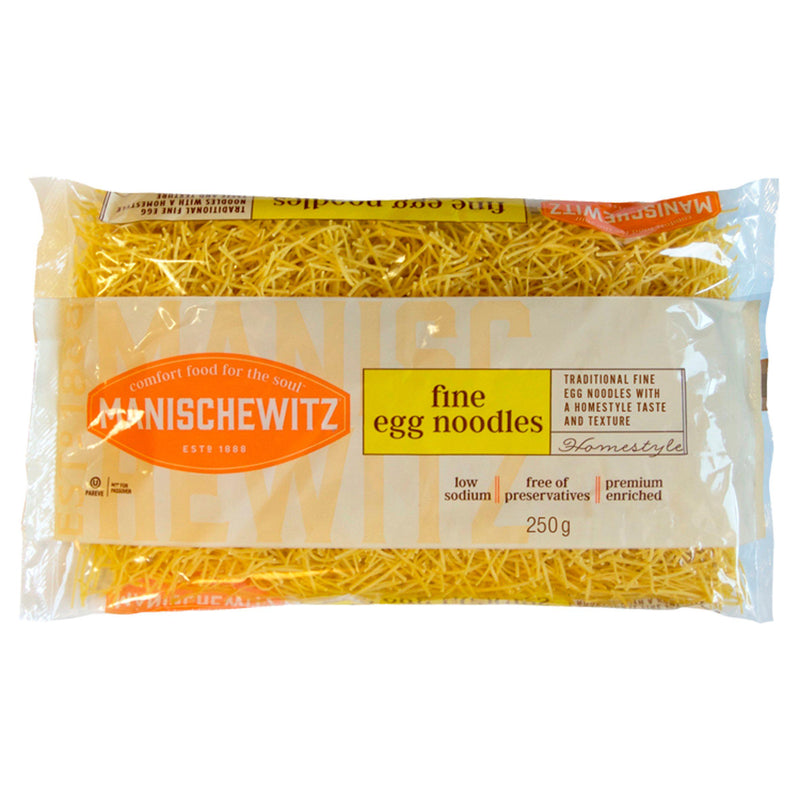Manischewitz fine egg noodles 250g, imported from the UK