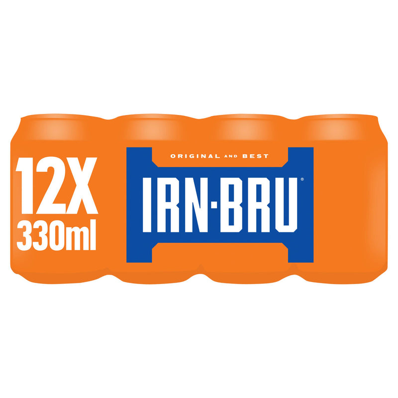 Irn-Bru soft drink cans 12 x 330ml, UK version