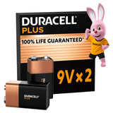 Sainsburys Duracell Plus 9V Alkaline Batteries pack of 2- Buy online at McGrocer