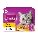 Sainsburys Whiskas Farm Menu in Jelly Adult Wet Cat Food 6 x 400g- Buy online at McGrocer