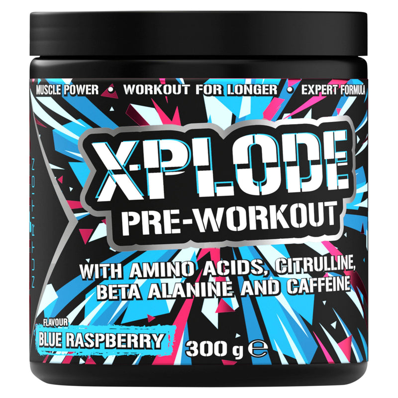 Sci-MX Nutrition X Plode pre workout powder Blue Raspberry 300g (British brand)