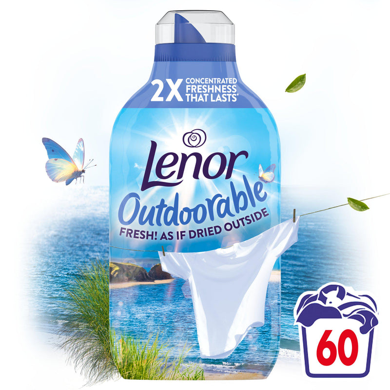 Lenor Outdoorable Seabreeze Stroll fabric softener 60 washes (British brand)