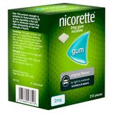 Nicorette gum original flavour 2mg 210 pieces, imported from the UK