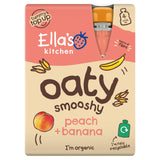 Sainsburys Ella's Kitchen Peach & Banana Oaty Smooshy Organic Oat and Fruit Snack 4 x 90g- Buy online at McGrocer
