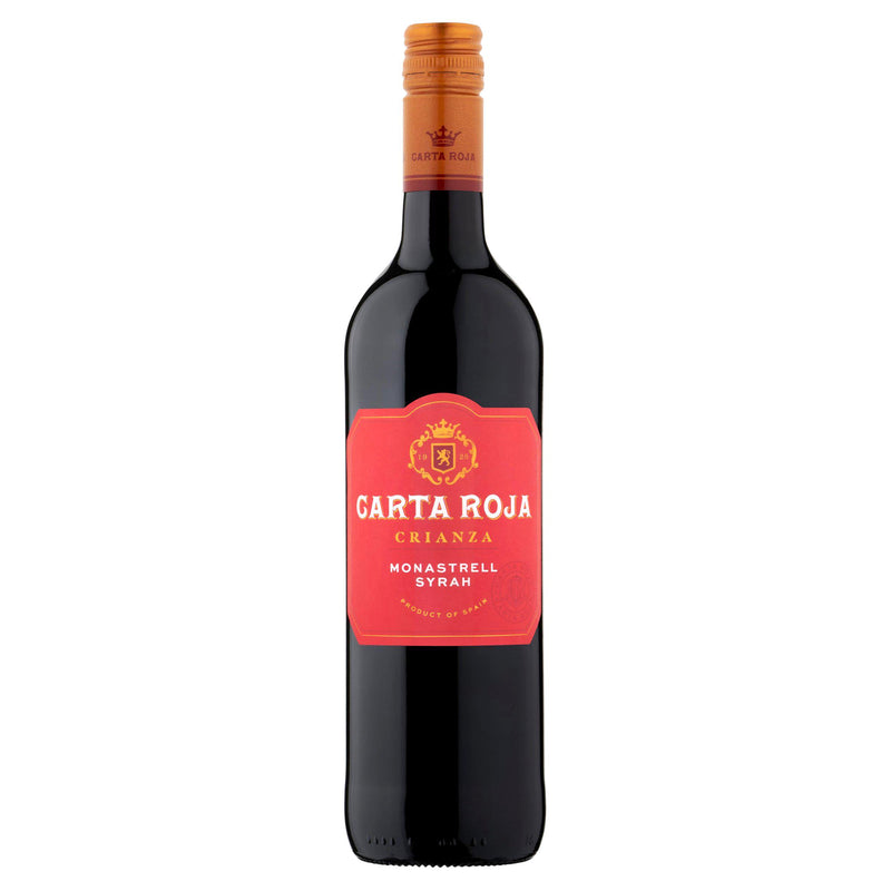 Carta Roja Crianza red wine 75cl, UK version