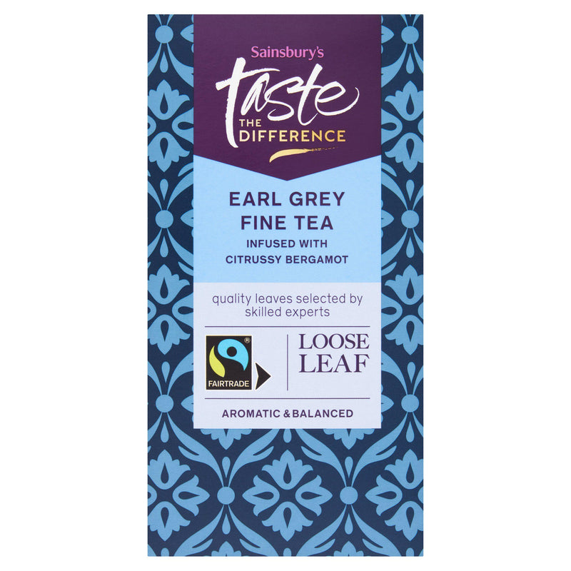 Sainsbury's Earl Grey loose tea Taste the Difference 125g (British brand)
