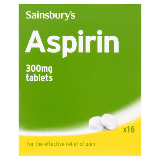 Sainsbury's Aspirin, Tablets x16 GOODS Sainsburys   