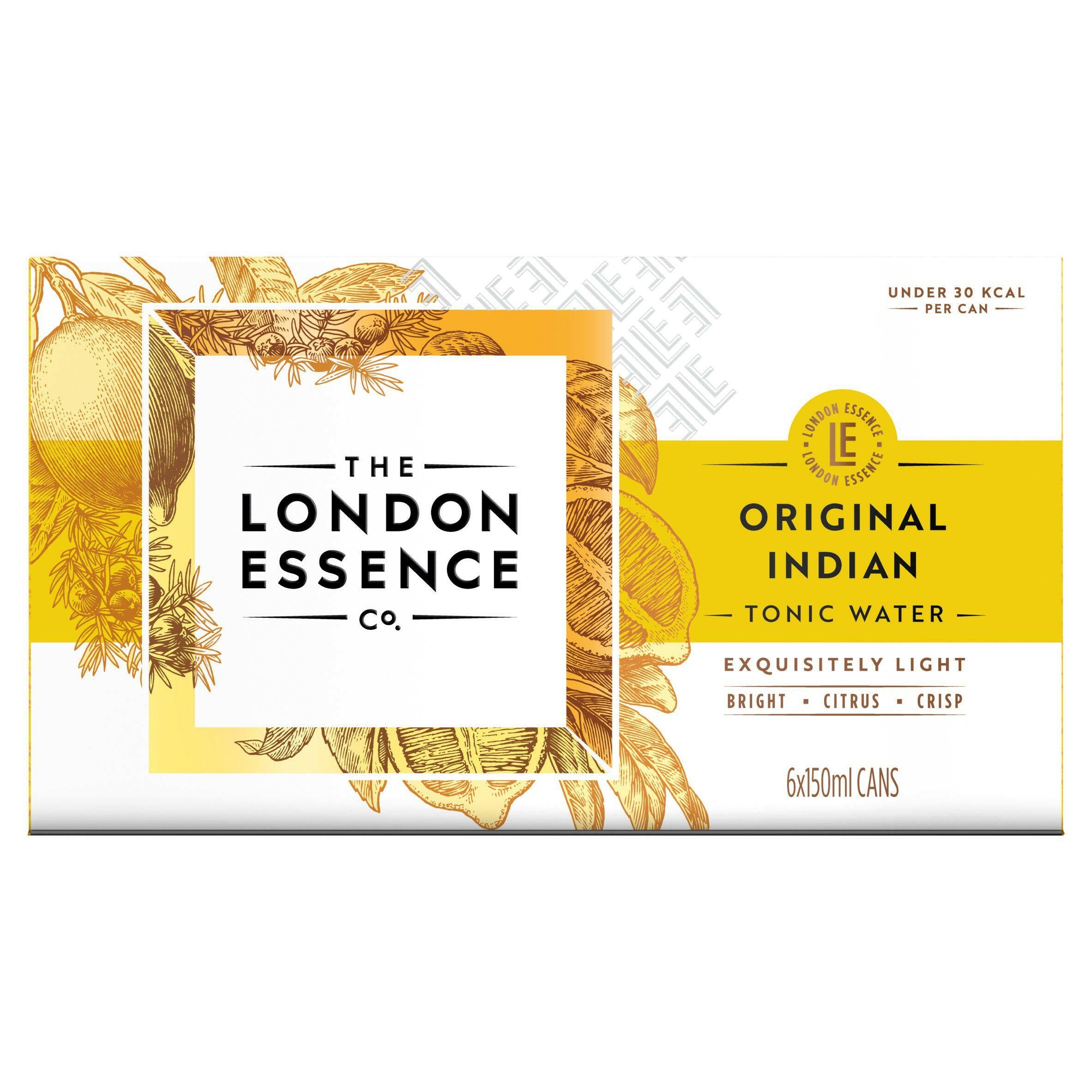 The London Essence Co. Original Indian Tonic Water Multipack Can 6x150ml GOODS Sainsburys