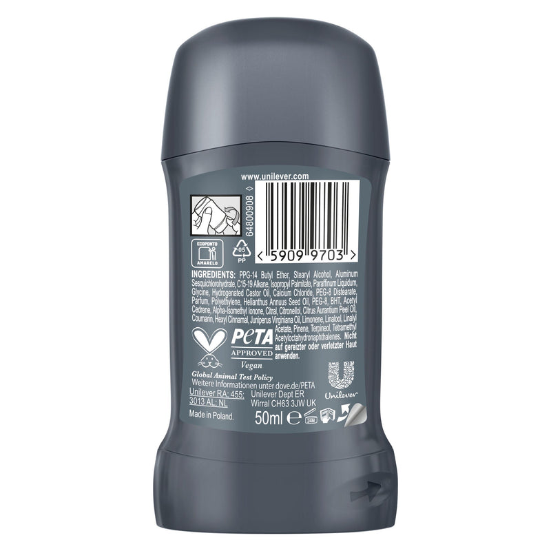 Dove Men+Care antiperspirant stick 50ml, UK version