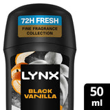 Sainsburys Lynx Black Vanilla Fine Fragrance Antiperspirant Deodorant Stick for Men 50ml- Buy online at McGrocer