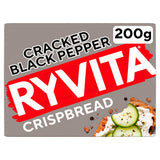 Sainsburys Ryvita Crispbread Cracked Black Pepper Crackers 200g- Buy online at McGrocer